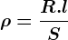 \rho =\fracR.lS