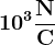 \mathbf10^3\mathbf\fracNC
