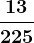 \frac13225