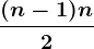 \frac(n-1)n2