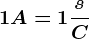 1A = 1\fracsC